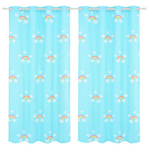 Roomie Kidz Finnell Kinder bedruckt Regenbogen Öse